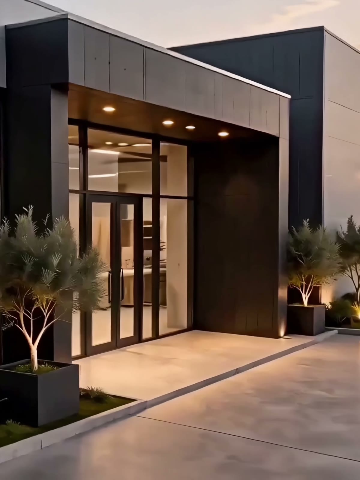 Filmin sonuna yaxın görünən istehsal binasının girişi
